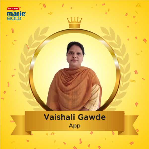 Winner of Britannia Marie Gold - MyStartup Season 3 - Vaishali Gawde